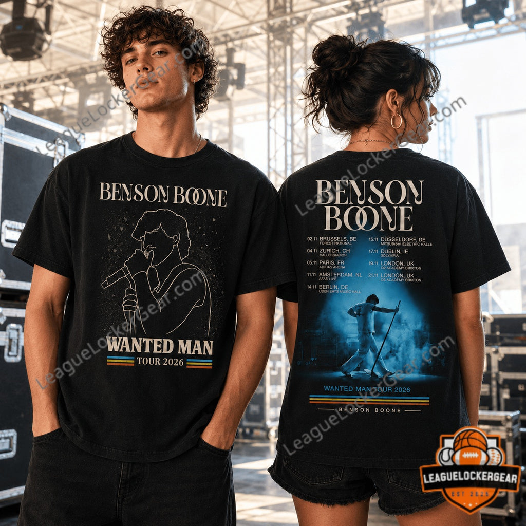 Benson Boone Wanted Man Tour 2026 T-Shirt