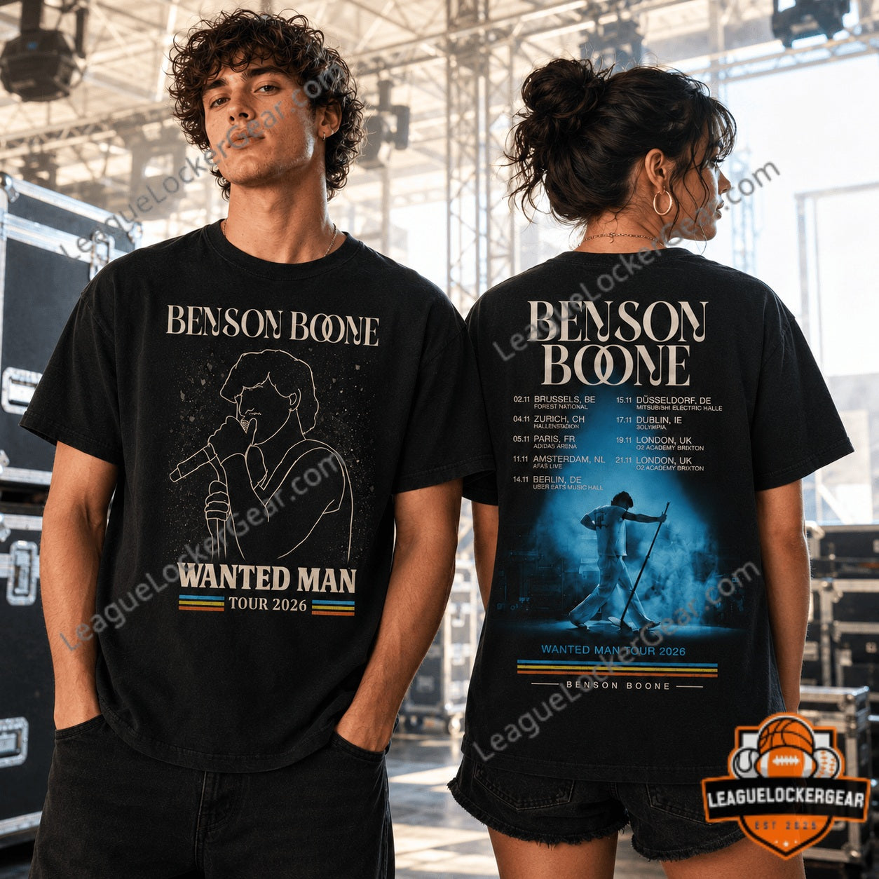 Benson Boone Wanted Man Tour 2026 T-Shirt