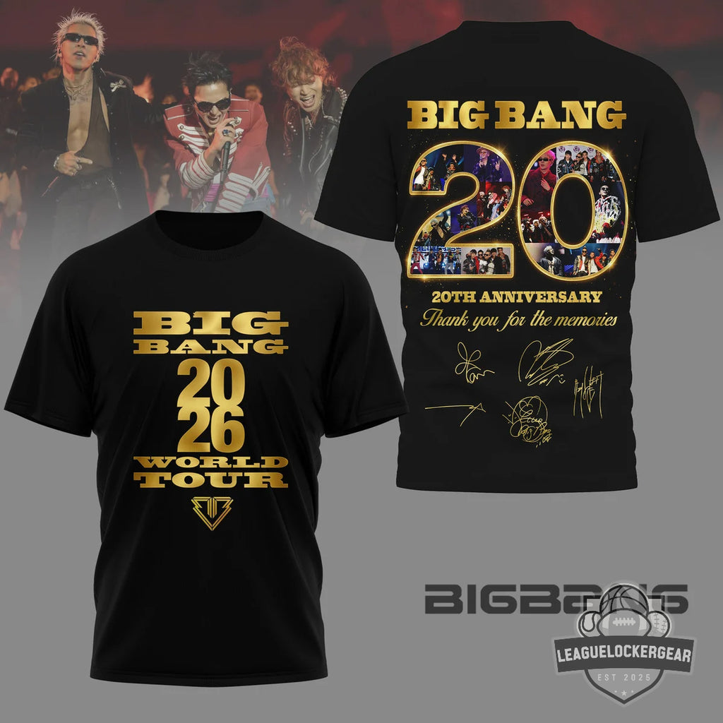BIGBANG 20th Anniversary 2026 World Tour T-Shirt
