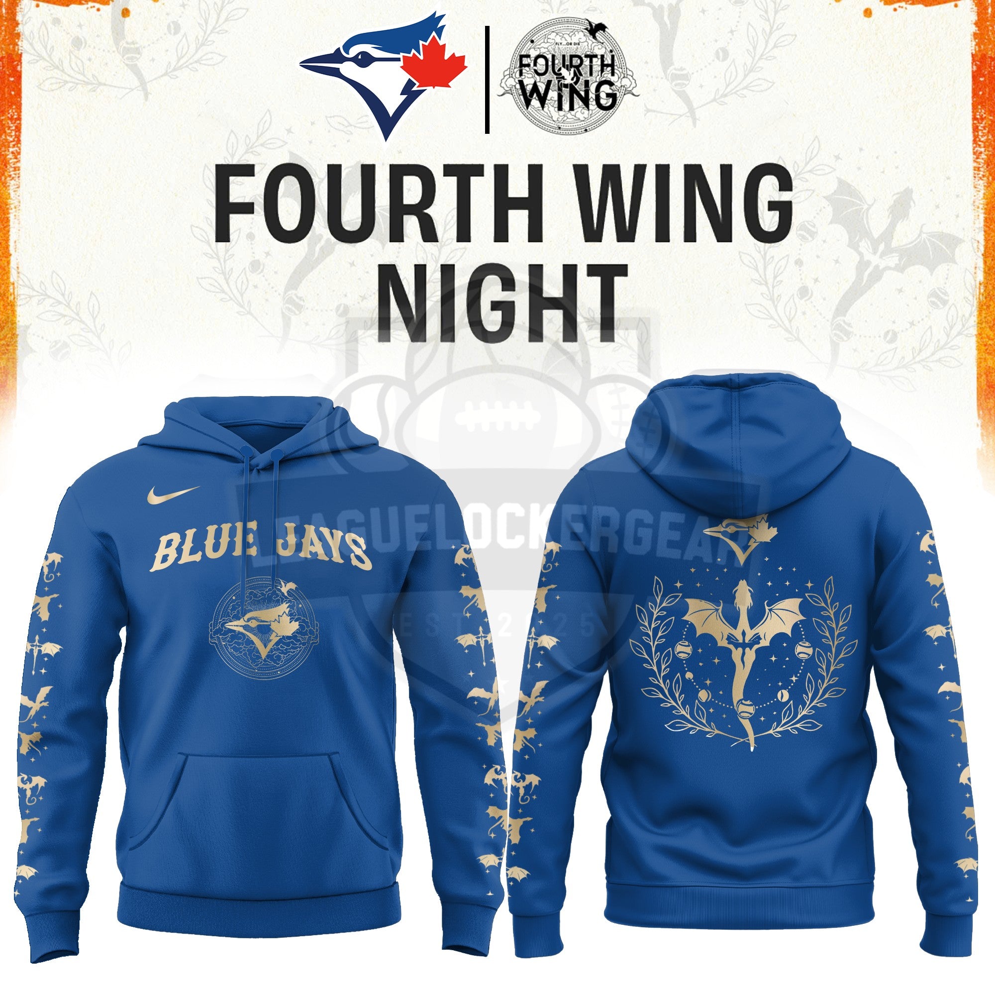 Blue Jays Fourth Wing Night Hoodie