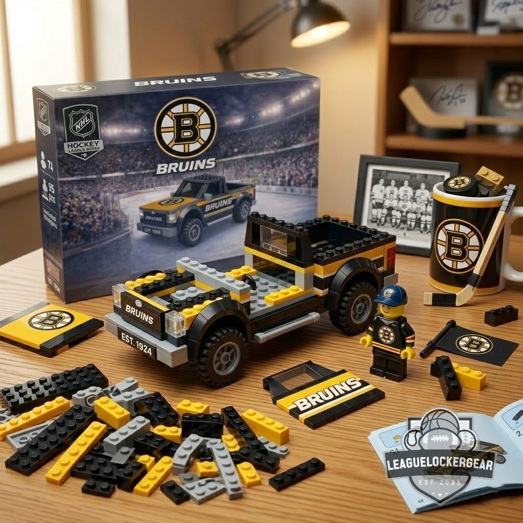 Boston Bruins EST. 1924 Truck Building Blocks Set