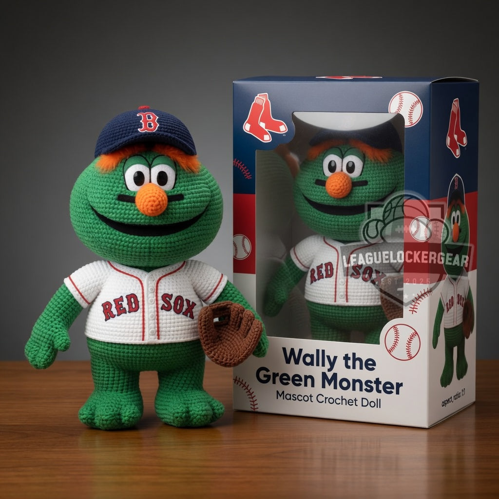 Boston Red Sox Wally the Green Monster Crochet Doll