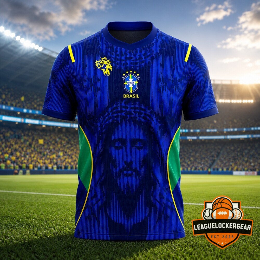 Brazil 2026 National Football Team Jesus Christ Football Jersey