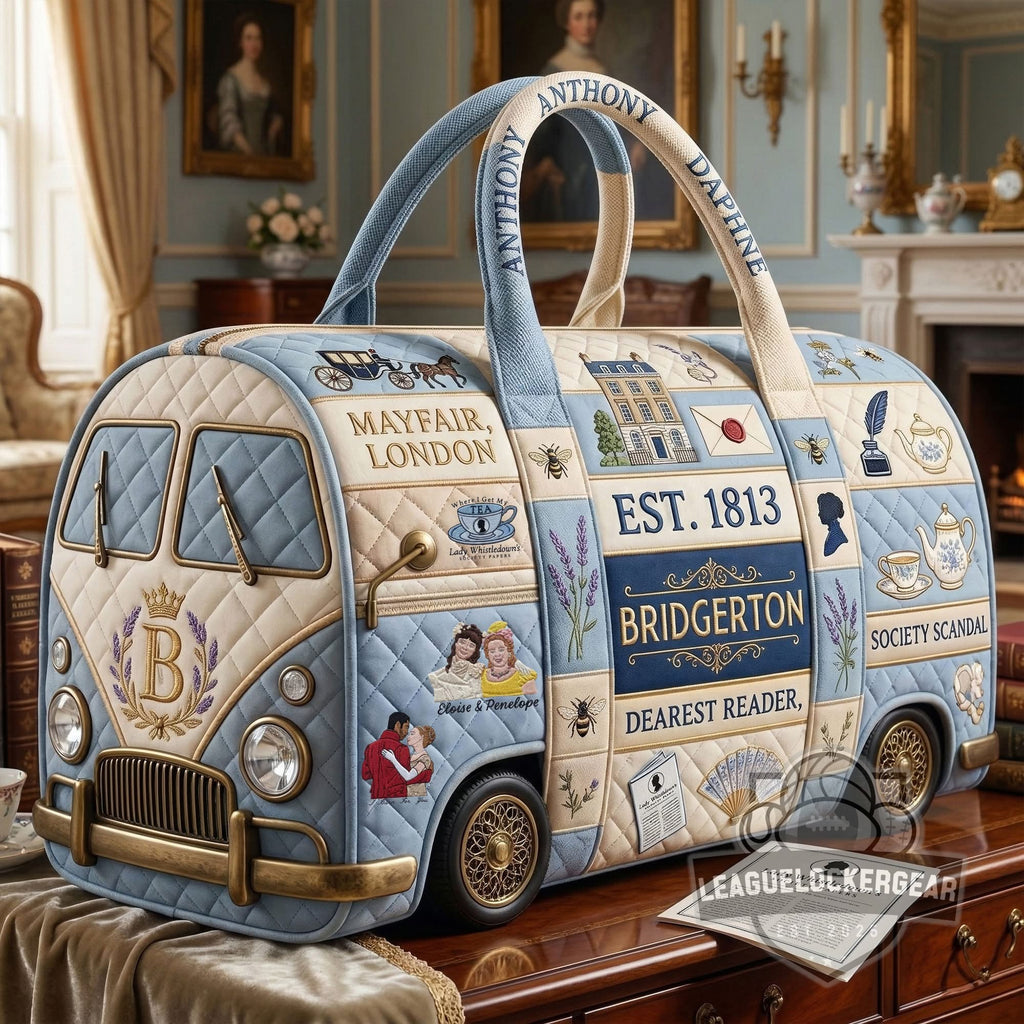 Bridgerton EST. 1813 Quilted Duffle Bag