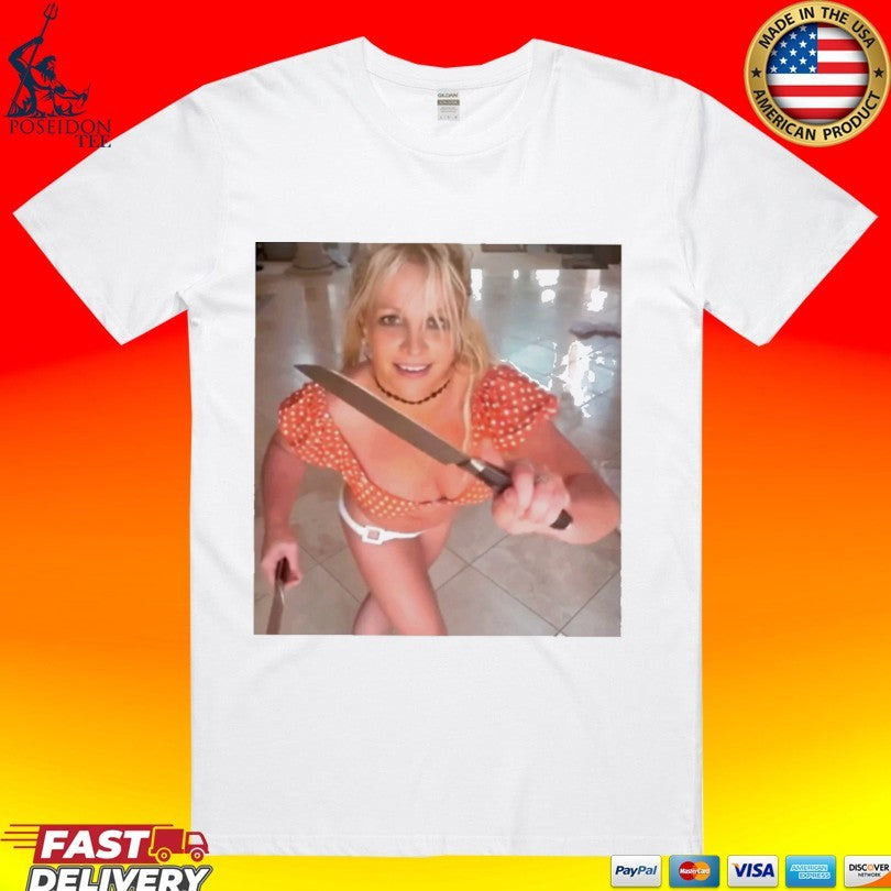 Britney Spears Butcher Baby Knife Dance T-shirt