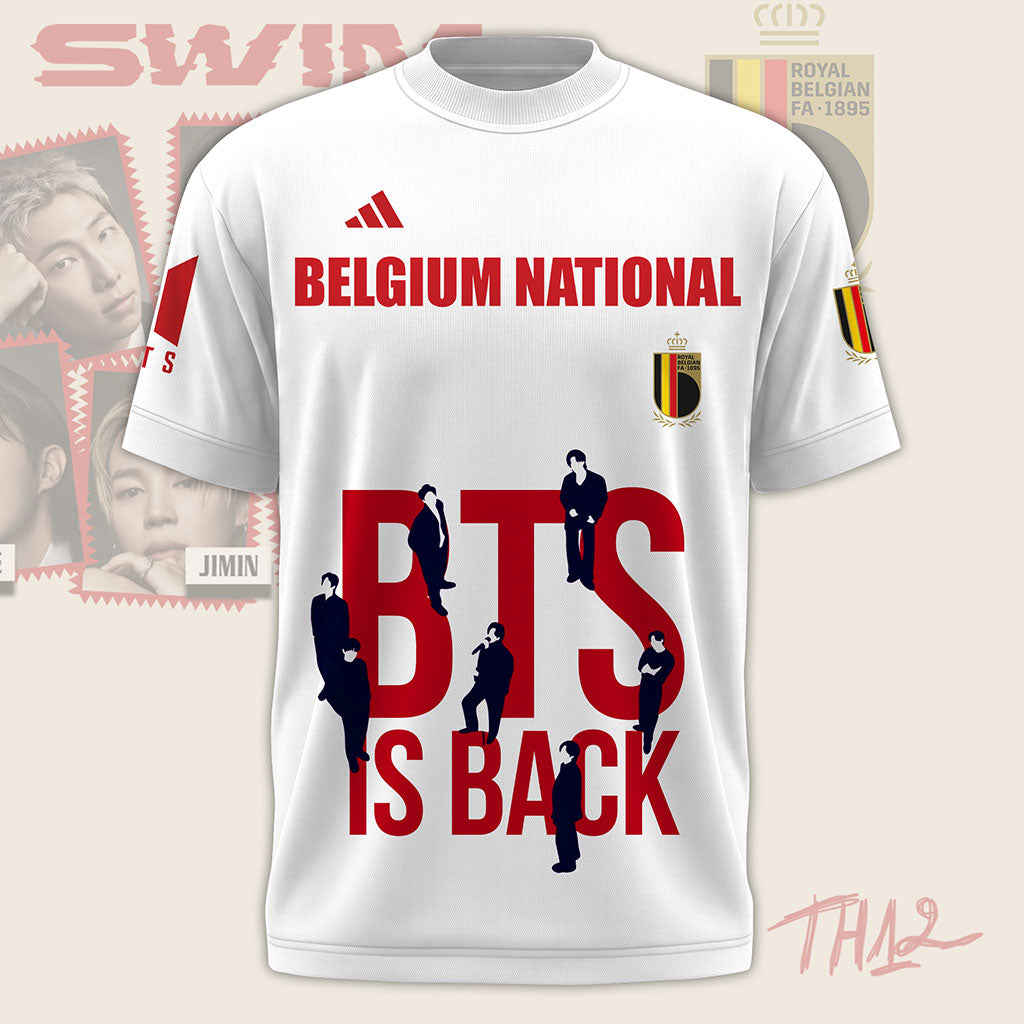 BTS Is Back x Belgium World Cup 2026 T-Shirt