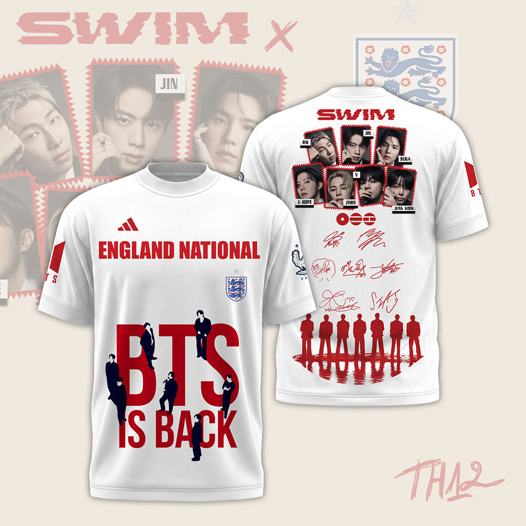 BTS Is Back x England World Cup 2026 T-Shirt
