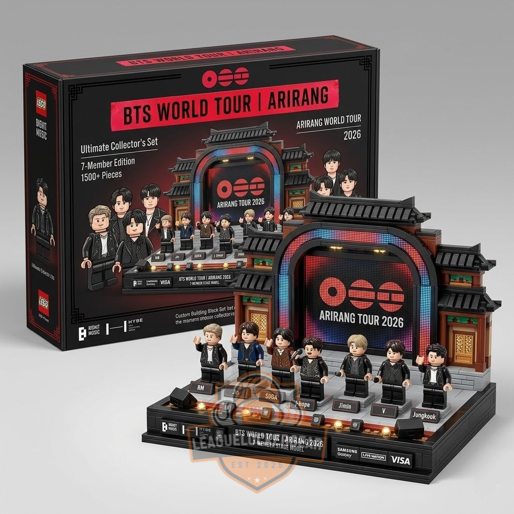 BTS World Tour Arirang 2026 7-Member Stage Building Block Set