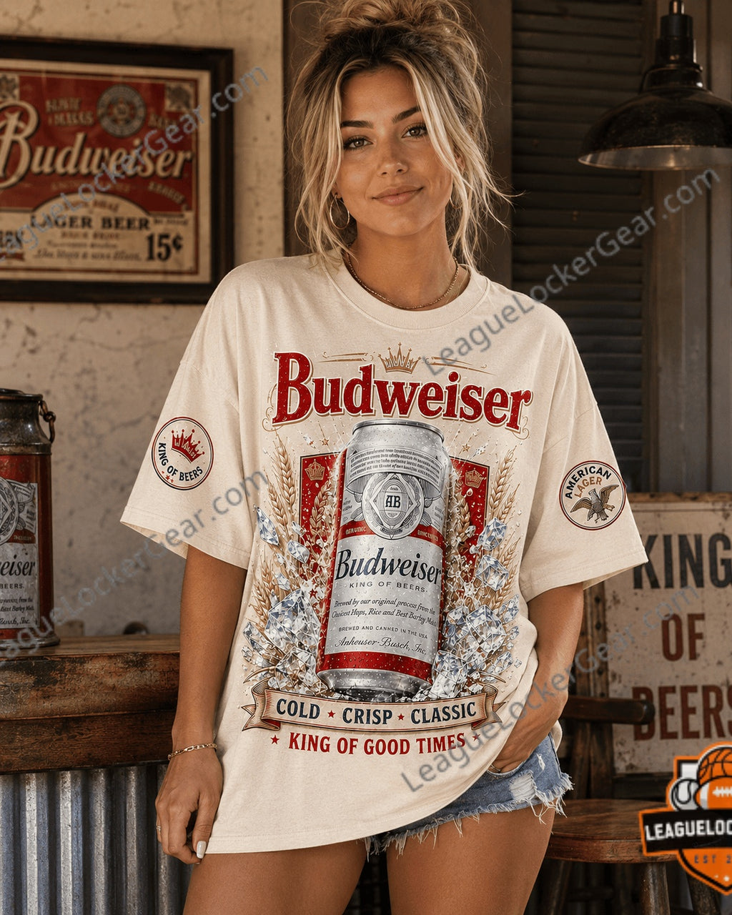 Budweiser King of Beers 3D T-Shirt