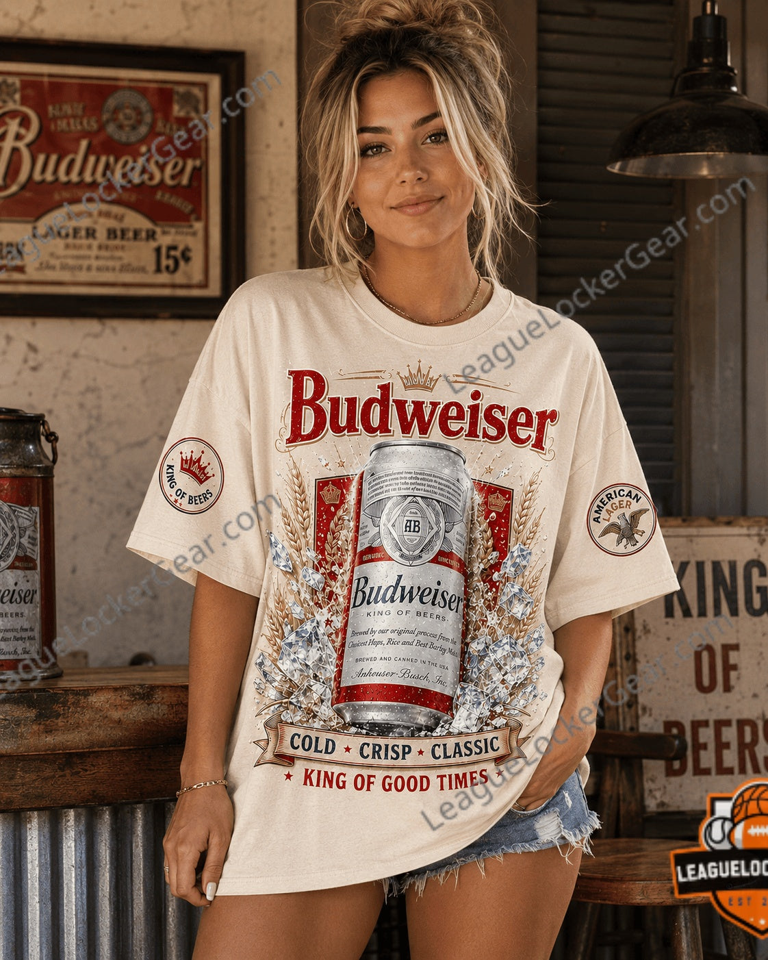 Budweiser King of Beers 3D T-Shirt