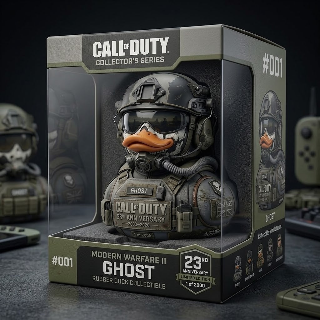 Call of Duty Ghost 23rd Anniversary Limited Edition Rubber Duck