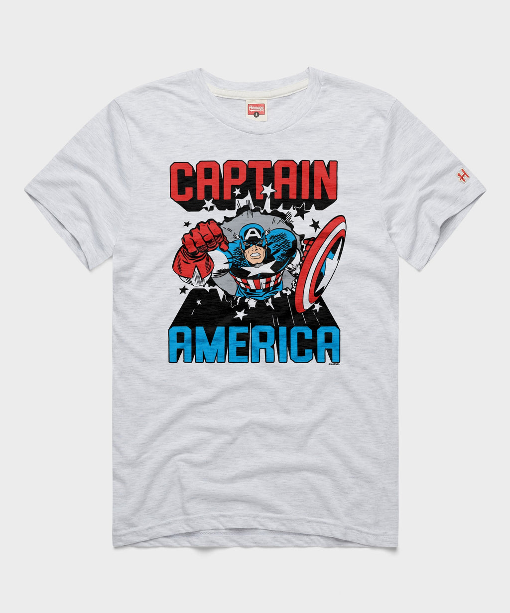 Captain America Bustin' Through