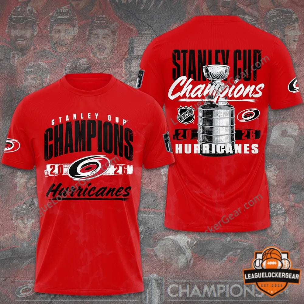 Carolina Hurricanes Stanley Cup Champions 2026 T-Shirt