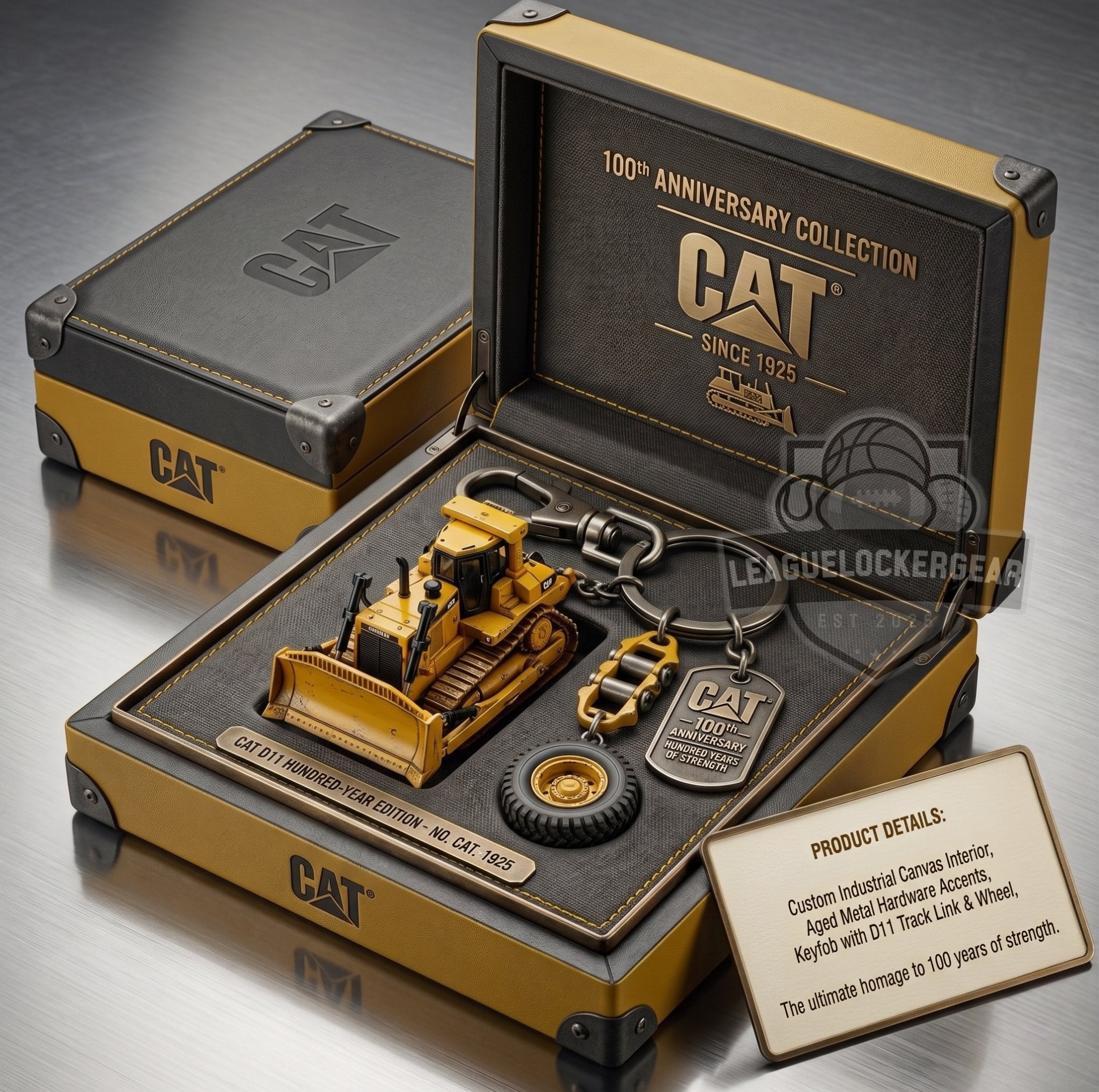 CAT 100th Anniversary Keychain Set