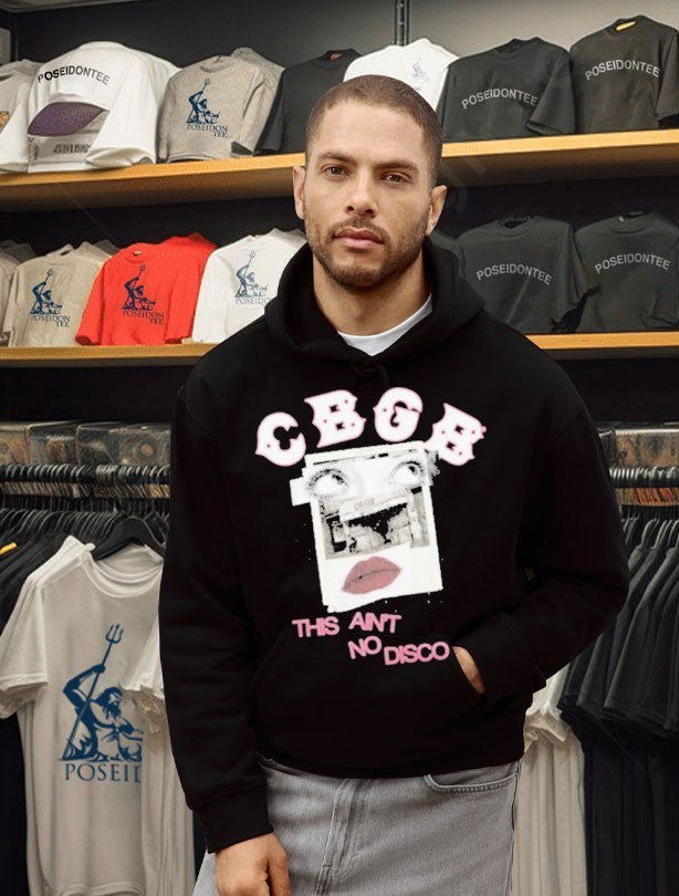 Cbgb This Ain’t No Disco Eyes Lips Polaroid T-shirt
