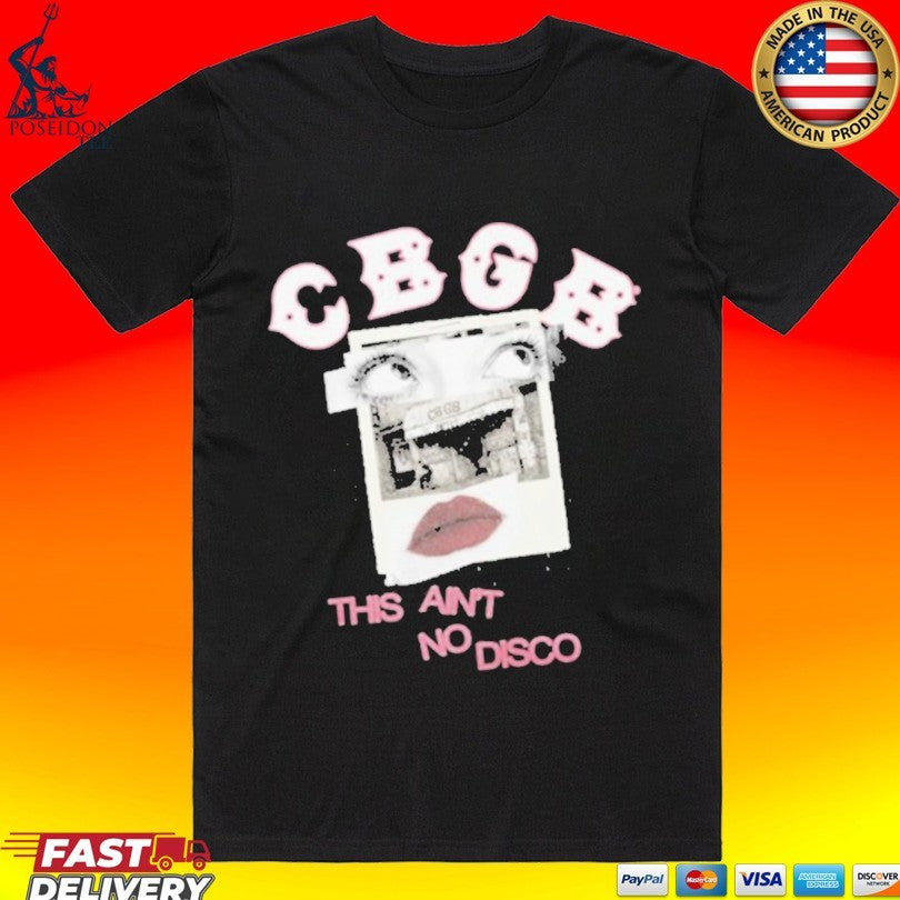Cbgb This Ain’t No Disco Eyes Lips Polaroid T-shirt