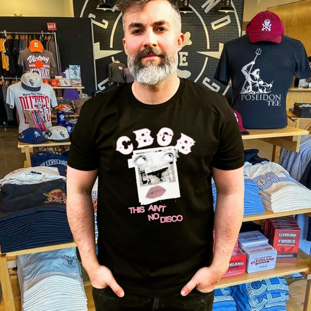 Cbgb This Ain’t No Disco Eyes Lips Polaroid T-shirt