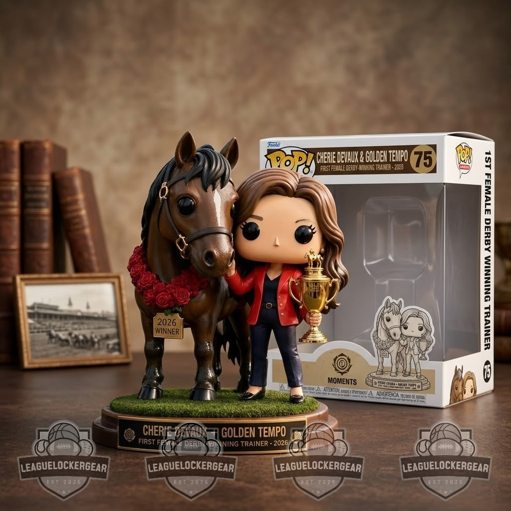 Cherie Devaux & Golden Tempo First Female Derby Winning Trainer 2026 Funko Pop