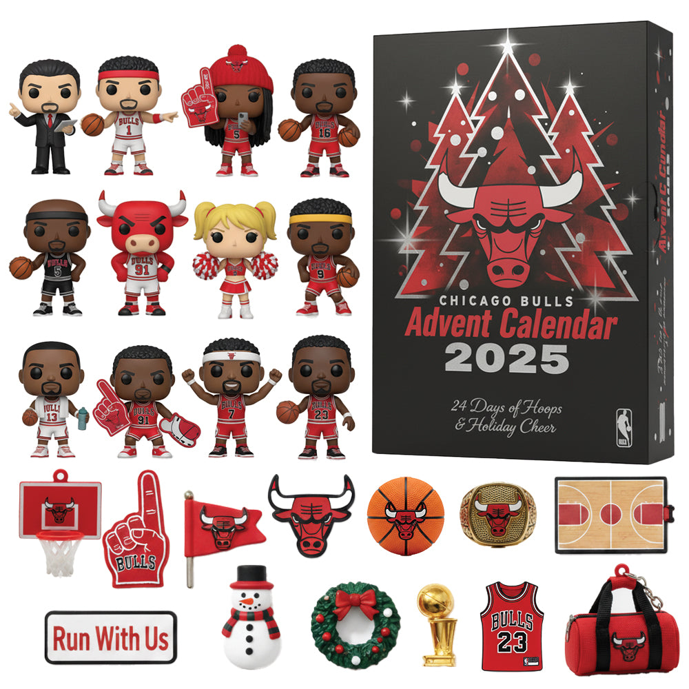 Chicago Bulls 2025 Advent Calendar – “See Red” Exclusive Collector Mini Figures Set