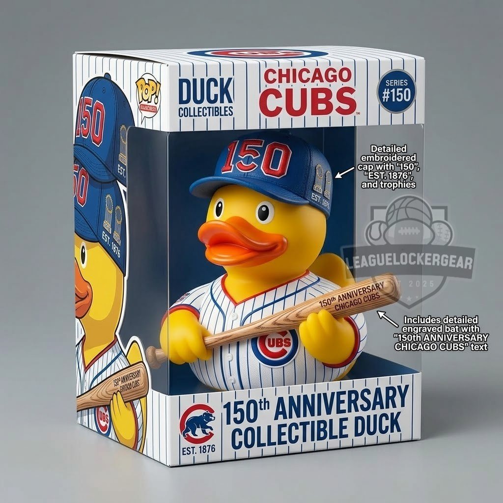 Chicago Cubs 150th Anniversary Rubber Duck