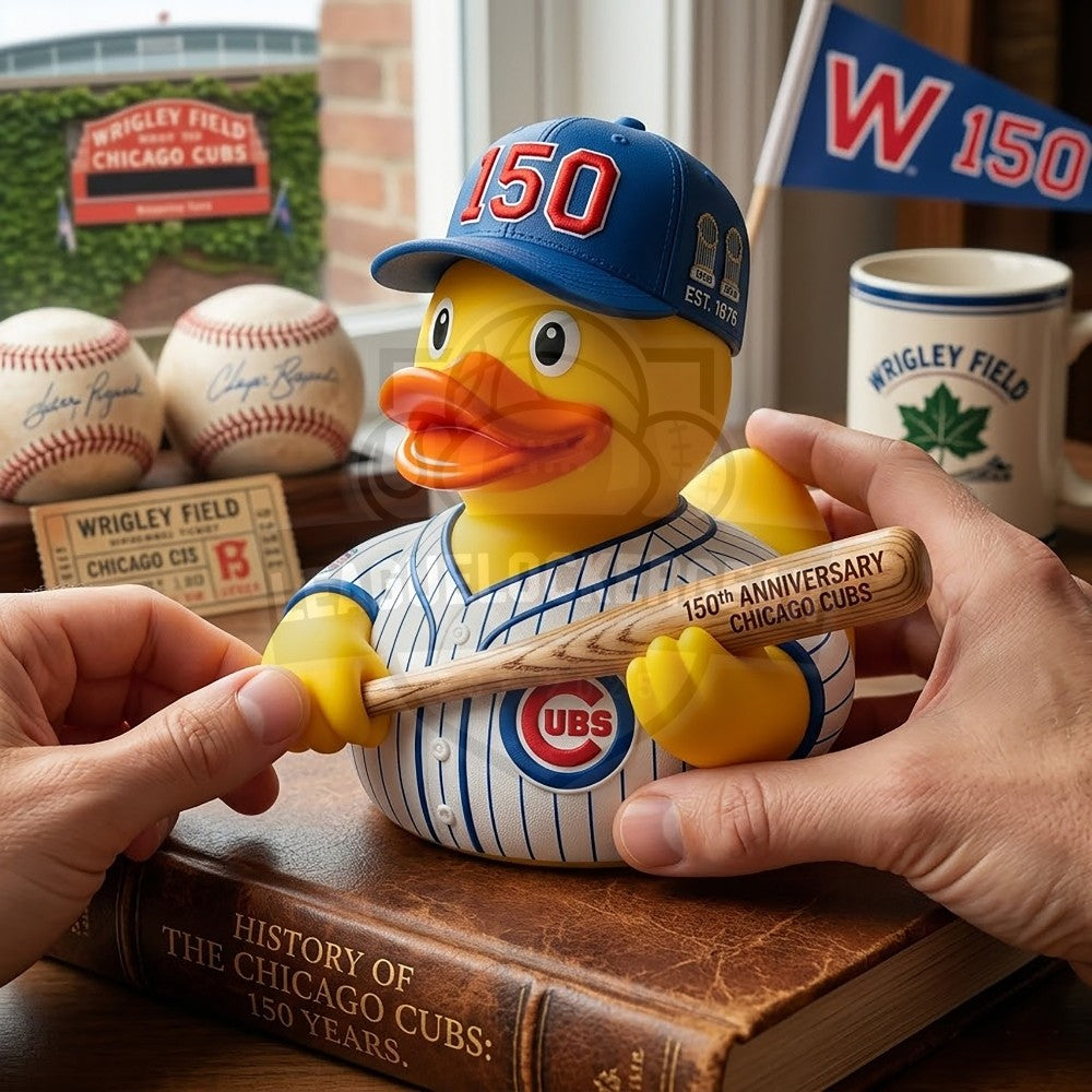 Chicago Cubs 150th Anniversary Rubber Duck