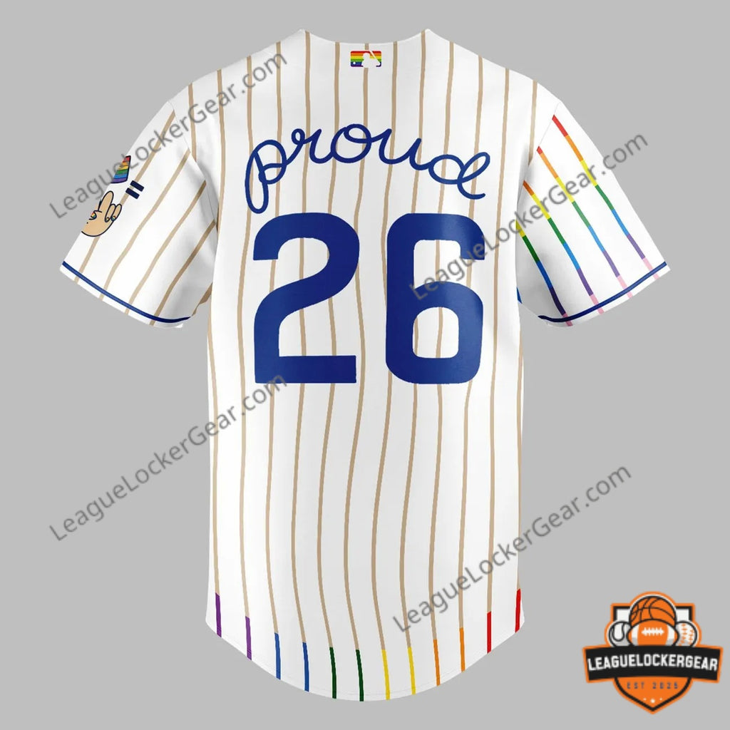 Chicago Cubs Pride 26 Baseball Jersey