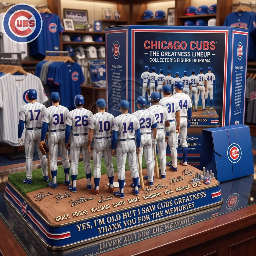 Chicago Cubs The Greatness Lineup Acrylic Plaque