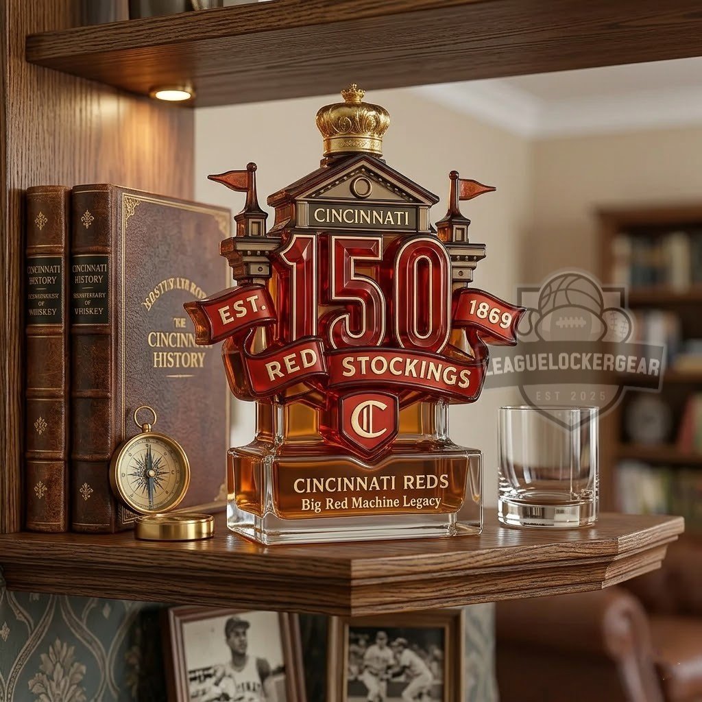 Cincinnati Reds 150th Anniversary Whiskey Decanter