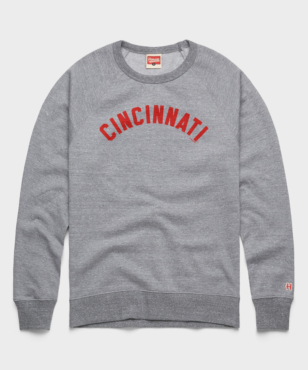 Cincinnati Reds Jersey Logo '67 Crewneck