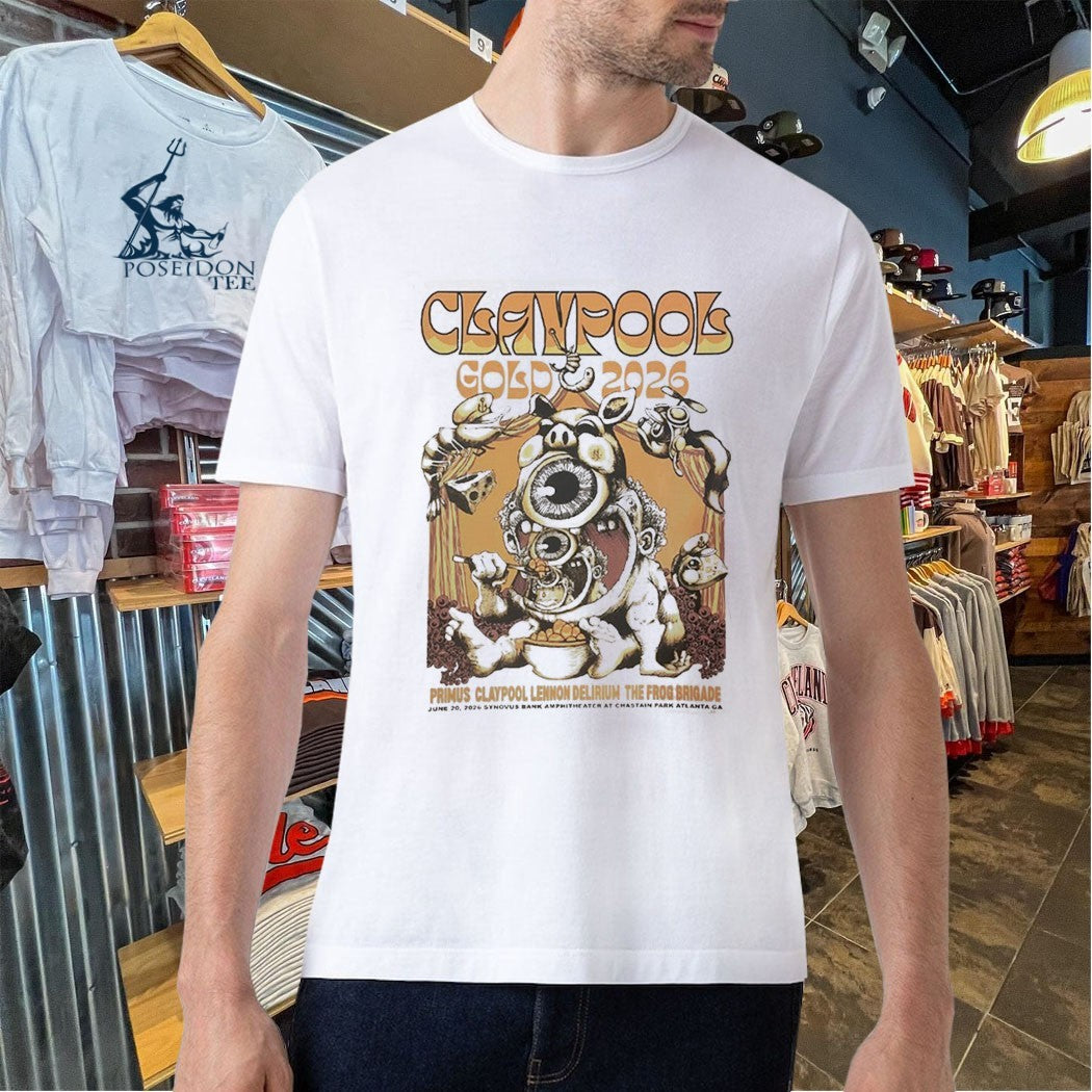 Claypool Gold 2026 Atlanta Ga Event Poster Synovus Bank Amphitheater At Chastain Park On June 20 2026 T-shirt