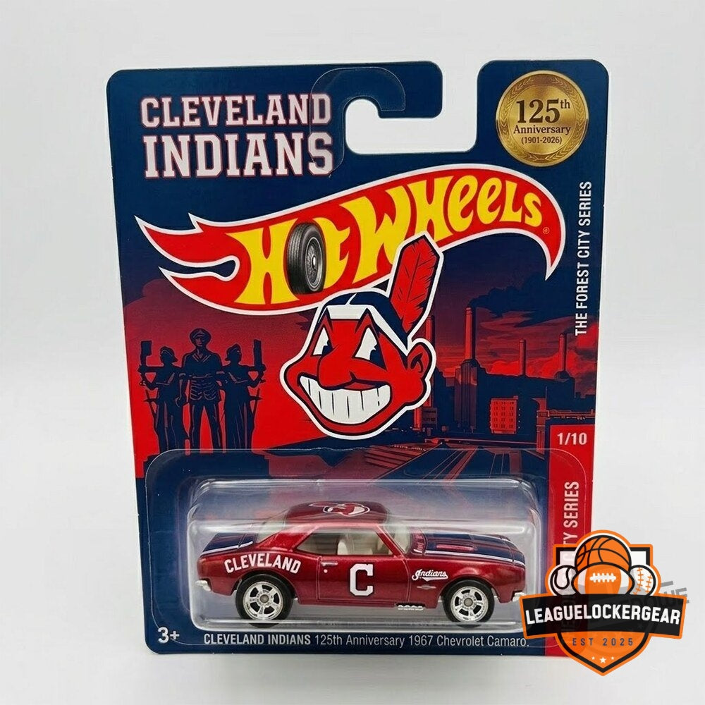 Cleveland Indians 125th Anniversary 1967 Chevrolet Camaro Hot Wheels Diecast Car