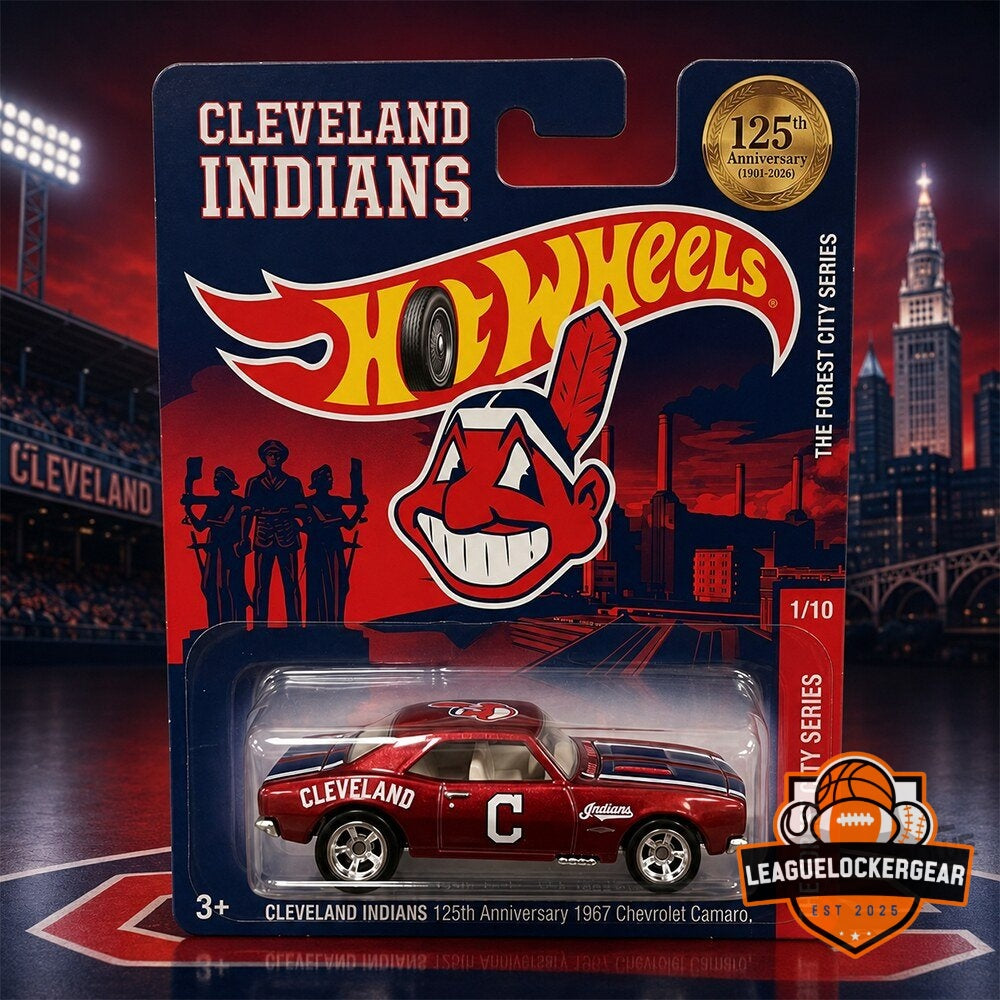 Cleveland Indians 125th Anniversary 1967 Chevrolet Camaro Hot Wheels Diecast Car