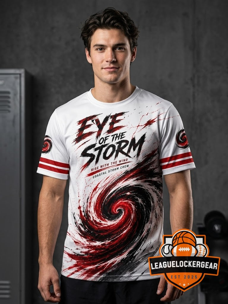 Coastal Storm Crew Eye of the Storm Rise With The Wind T-Shirt