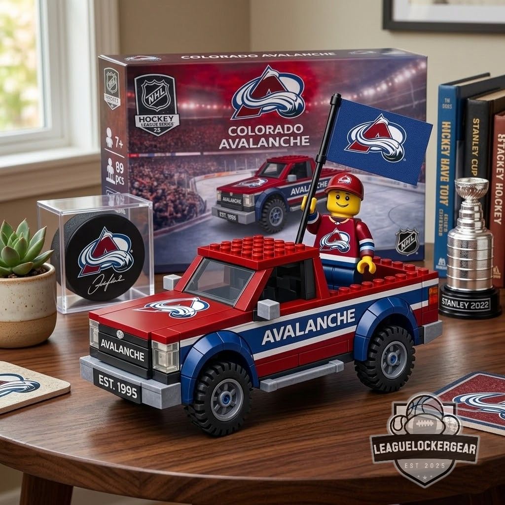 Colorado Avalanche EST. 1995 Building Blocks Truck Toy Set