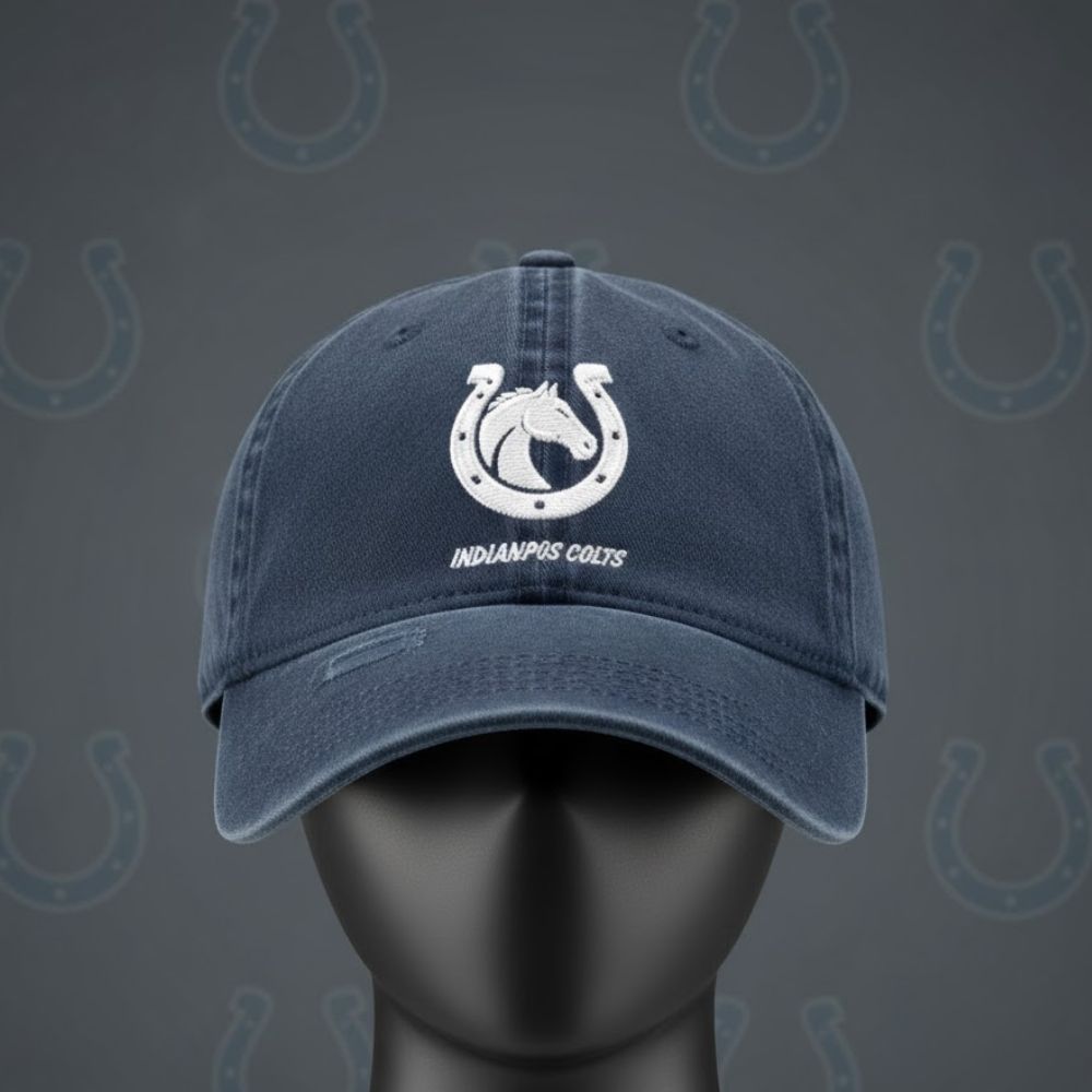 Indianapolis Colts Embroidered Logo Cap – Cool Adjustable Baseball Hat 2025
