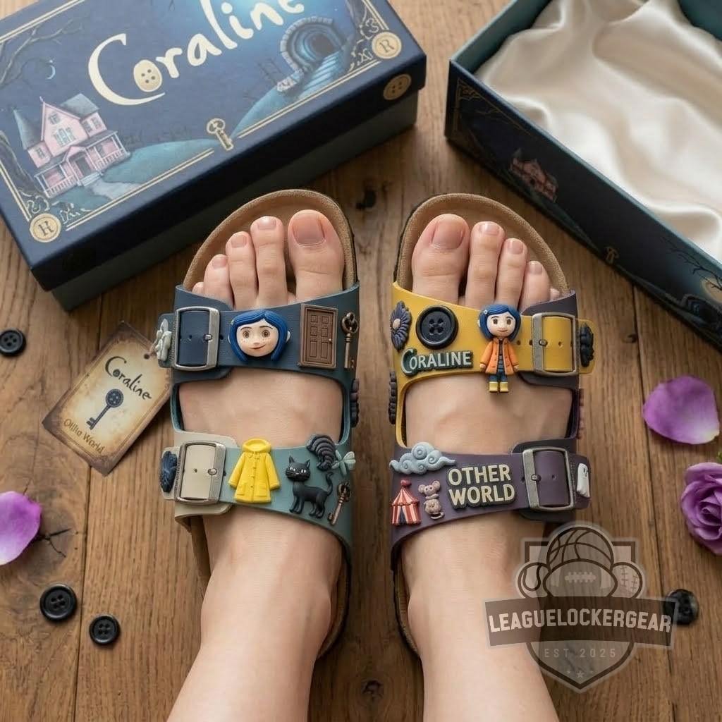 Coraline Other World Custom Sandals With Charms
