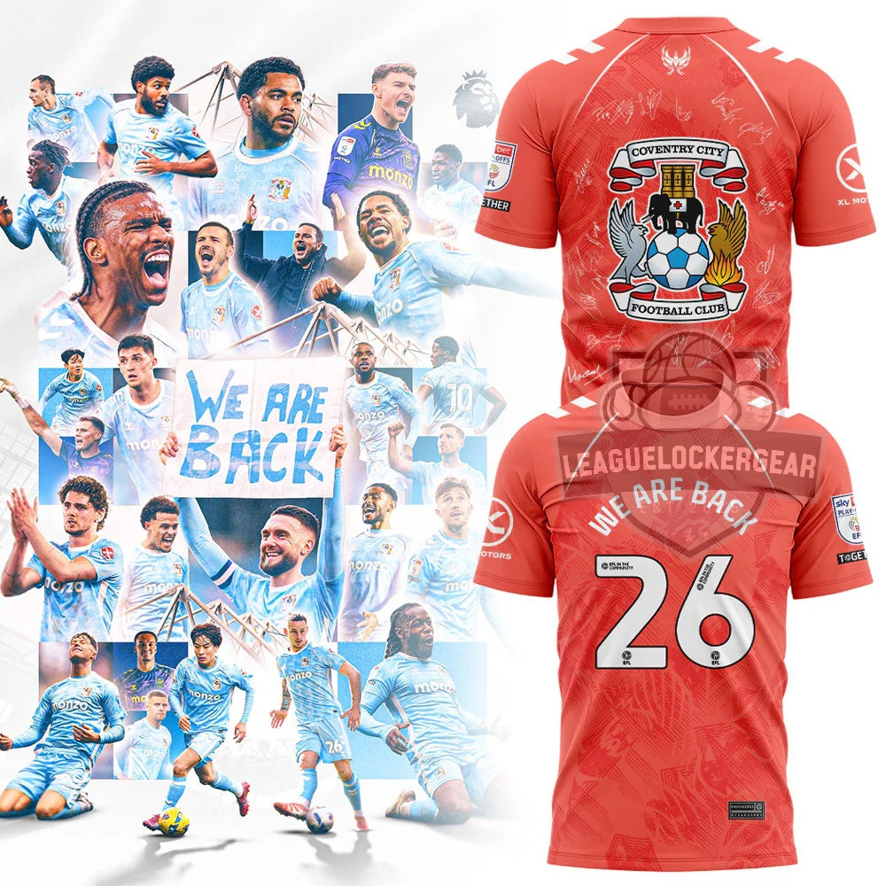 Coventry City We Are Back Signed Football Shirt
