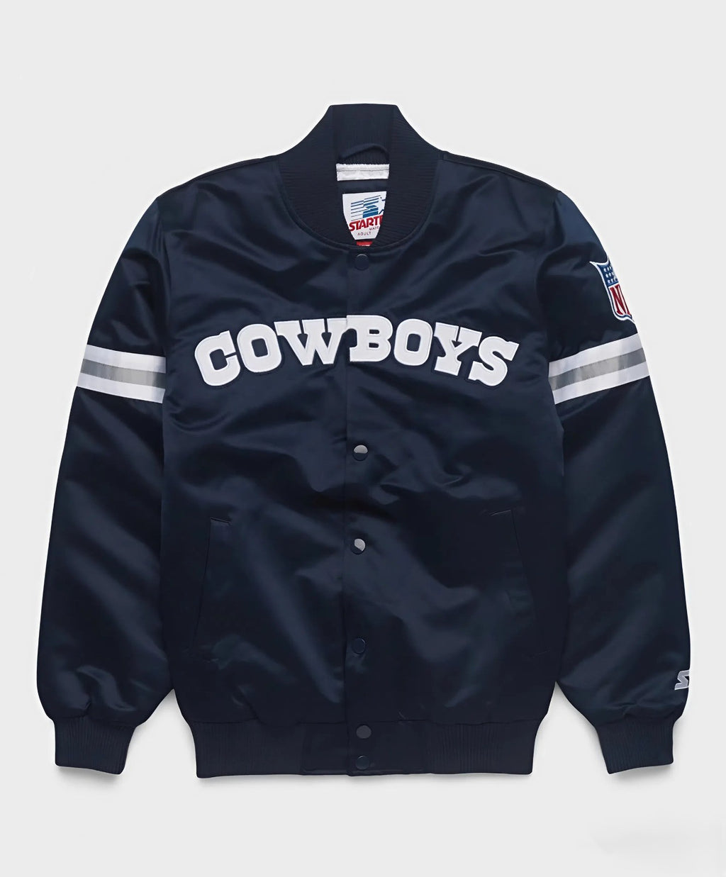 Dallas Cowboys Men’s Varsity Bomber Jacket – Classic Navy Game-Day Outerwear