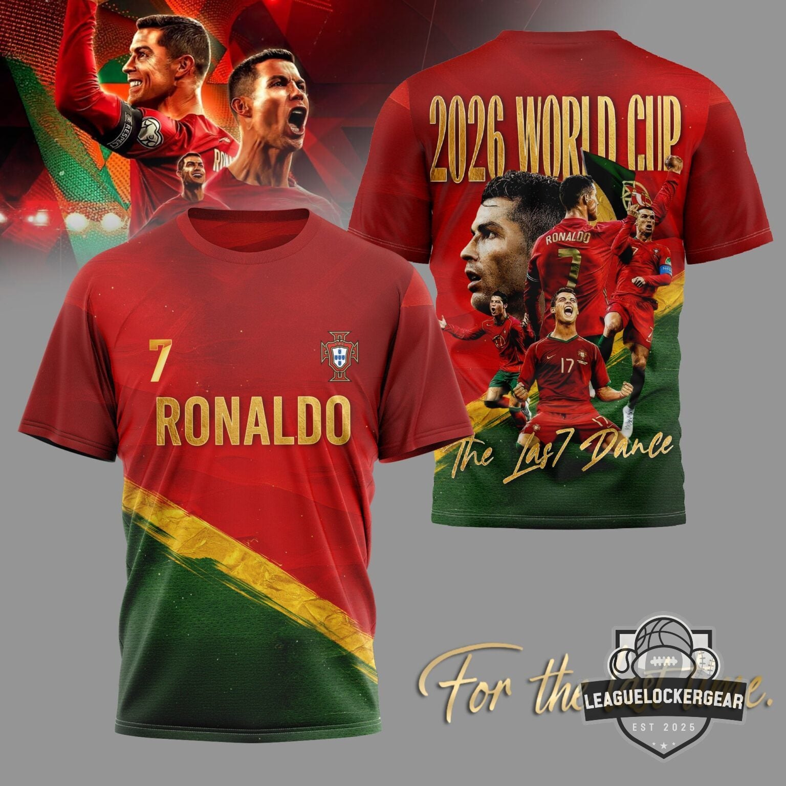 Cristiano Ronaldo Portugal 2026 World Cup The Last Dance T-Shirt