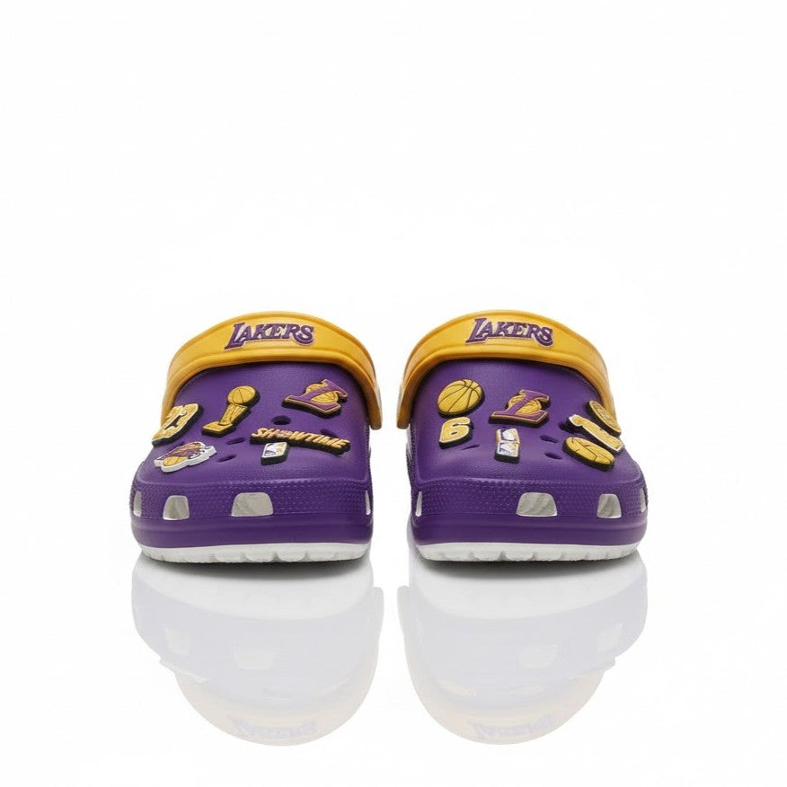LA Lakers NBA Crocs Clogs – “Showtime” Purple Gold Championship Fan Gear