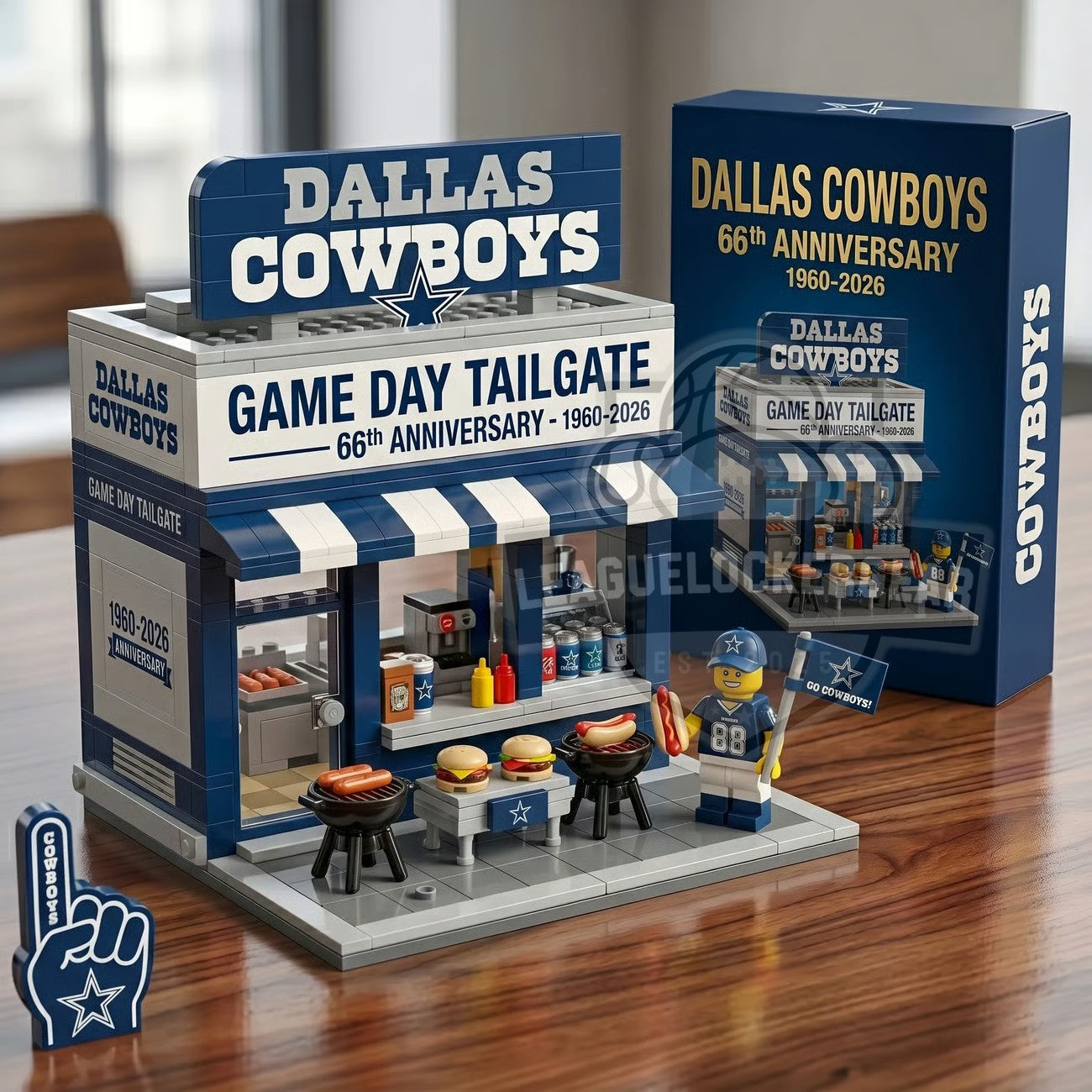 Dallas Cowboys 66th Anniversary Game Day Tailgate Building Blocks Set