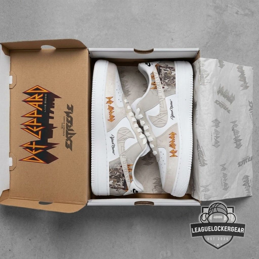 Def Leppard Live 2026 Tour Custom Air Force 1 Shoes