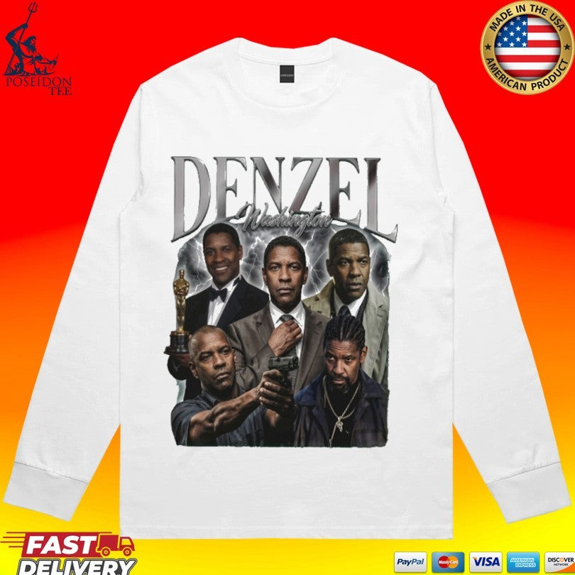 Denzel Washington Collage T-shirt