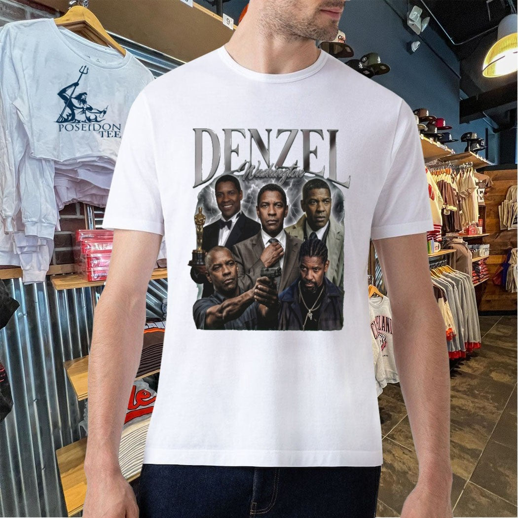 Denzel Washington Collage T-shirt