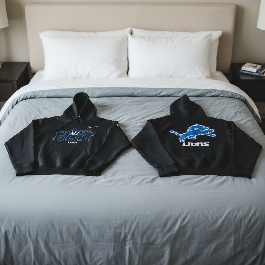 Detroit Lions “All Grit” Hoodie – Coach Dan Campbell Edition