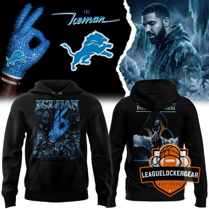 Iceman Drake Album x Detroit Lions Hoodie