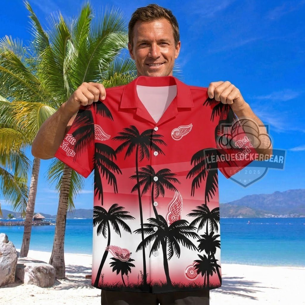 Detroit Red Wings Hawaiian Shirt