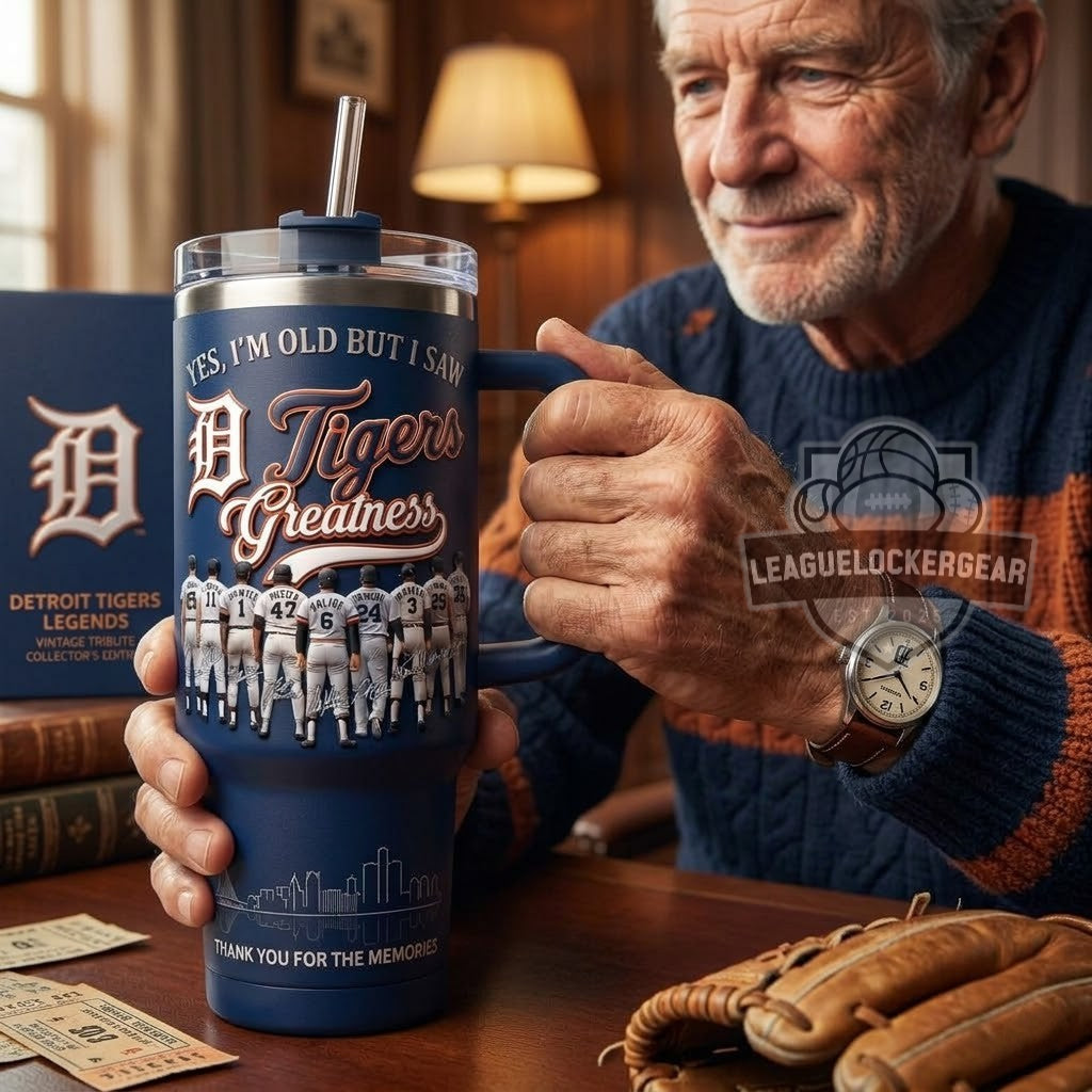 Detroit Tigers Yes I’m Old But I Saw Greatness Tumbler