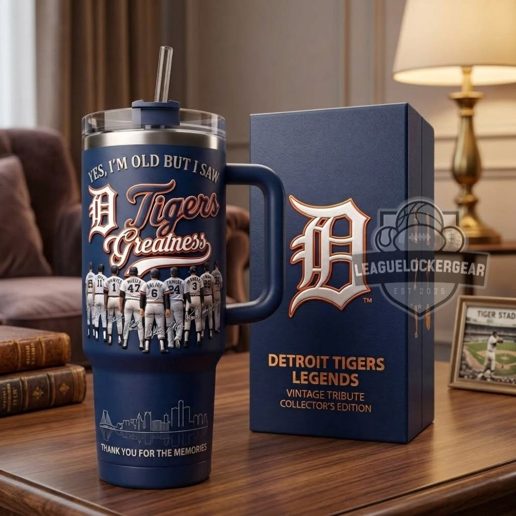 Detroit Tigers Yes I’m Old But I Saw Greatness Tumbler