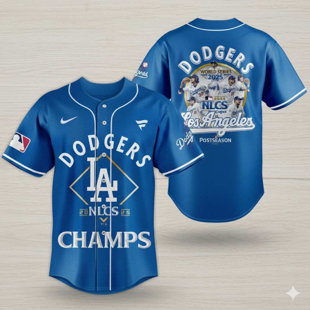 Los Angeles Dodgers 2025 World Series Champs Baseball Jersey – Official MLB Game Shirt